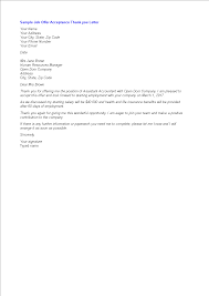 2 decline the job offer if: Acceptance Of Job Offer Thank You Letter Templates At Allbusinesstemplates Com