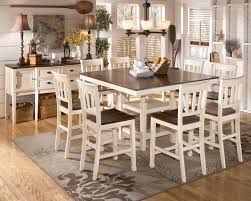 Whitesburg 9 Piece Square Counter Height Extension Table Set In Brown Ashley Furniture Dining Table Ashley Furniture Dining Counter Height Dining Room Tables