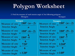 Calculate the measure of 1 interior angle of a regular dodecagon (12 sided polygon)? Ppt Polygon Worksheet Powerpoint Presentation Free Download Id 1010527