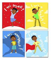 Compare prices & save money on posters & prints. Set Of 4 Boys Room Decor Motivational Black Boy Wall Art Unframed Kids Room Decor For