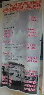 Dia mengungkapkan, pengguna layanan terbanyak saat ini adalah pengiriman barang dan logistik dari jepara dan daerah sekitarnya. Tarif Penyebrangan Tg Punggur Batam Tg Balai Karimun By Roro Asdp Balada Seruntulan