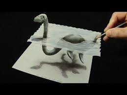 Desenho Grande Tubarao Branco Em 3d Desenho Artistico Magico Youtube Illusion Drawings 3d Drawings Art Techniques Paint