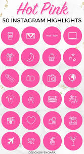 Instagram Highlights Instagram Highlight Covers Instagram Story Icons Highlights Instagram Icons Pink Bright Pink Hot Pink Icons Pink Instagram Instagram Story Instagram Highlight Icons