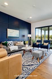 Grey Black Accent Wall Living Room Mace River Custom Home Clark Co Homes Boise Custom Home Builder In 2020 Blue Living Room Decor Accent Walls In Living Room Blue Walls Living Room