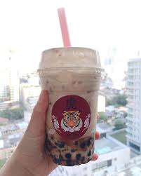Repost Kin Pue Yoo Fire Tiger Milk Tea Kinpueyoo Bubbletea Milktea Seoulcialclub Bangkok Boba Tea Food Bubble Tea