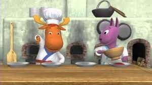 The great pie is a circular pastry in a large, white tin. Samurai Pie The Backyardigans Wiki Fandom