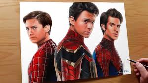 Drawing Spider-Man: No Way Home (Tobey Maguire, Andrew Garfield and Tom  Holland)