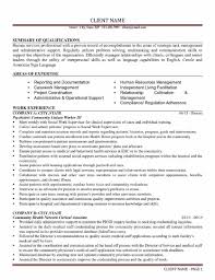 Human Services Resume