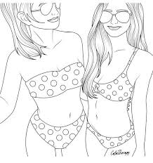 Bff best friends couple iphone cases. Coloriage A Imprimer Pin Up My Tovari Blog