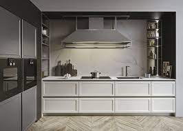 The Visual Spaciousness And Lightness In The Kitchen Can Be Achieved With High End Mater Kitchen Interior Design Modern Kitchen Cabinetry Luxury Kitchen Design