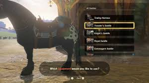 Bridles And Saddles - The Legend Of Zelda: Breath Of The Wild Walkthrough &  Guide - Gamefaqs