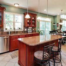 Cherry wood kitchen cabinets paint color. Pin On Kitchen Paint