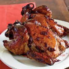Roasted Cornish Hens With Cherry Port Glaze Recipe Myrecipes
