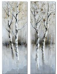 Birch Tree Wall Art Canvas Viral Decor Search Results To Buy On Sale Online Birches Painting Birch Tree Art Tree Art