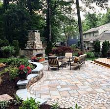 Jul 07, 2021 · a large chicago area backyard was redesigned by james martin and associates to include a traditional patio with pavers, broad lawn, and stepping stones that lead to an arbor and pergola with another outdoor seating area. Top 60 Best Paver Patio Ideas Backyard Dreamscape Designs