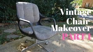 Vintage Chromcraft Office Chair Makeover Part 2 Furniture Makeover Thrift Diving Youtube