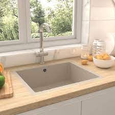 Check spelling or type a new query. Kitchen Sink With Overflow Hole Beige Granite