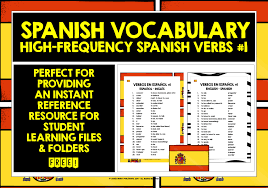 Perfecto, perfeccionar, completo, absoluto, verdadero. Spanish Verbs Reference List 1 Teaching Resources