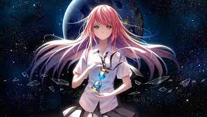Download Wallpaper Girl Space Stars Earth Watch Planet Anime Art Form Schoolgirl Tidsean Niya Secti Anime Anime Wallpaper Anime Wallpaper 1920x1080