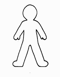 Human Body Coloring Page Person Outline Body Outline Human Body Drawing