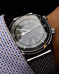 Longines Legend Diver On A Steel Mesh Bracelet Stylish Watches Men Luxury Watches For Men Longines Watch Men