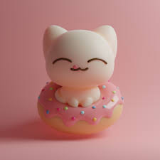 Artstation Donut Kitty Puffy Puffpuff