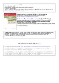 Our team is friendly and knowledgeable. Pdf How To Reduce The Incidence Of Black Bean Aphids Aphis Fabae Scop Attacking Organic Growing Field Beans Vicia Faba L By Growing Partially Resistant Bean Varieties And By Intercropping Field Beans