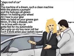 Roger Taylor I M In Love With My Car Roger Suggesting Im In Love With My Car 2 Be The Bside Of Borhap Queen Meme Daily Queen Queen Band