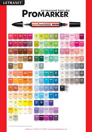 promarker color chart blank related keywords suggestions