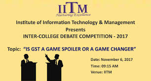 The Institute Of Information Technology And Management Iltm Is Organizing An Inter College De Debate Competition Technology Management Information Technology