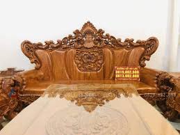 Bộ bàn ghế hoàng gia nguyên khối gỗ hương đá siêu vip (Anh Thường, Hà Nội)  - Xưởng Gỗ An Lạc