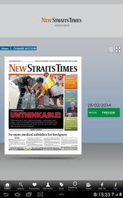 Stay in the know with the latest news from singapore and around the world. New Straits Times Epaper For Android Apk Download
