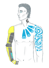 Unofficial posters for the game borderlands 2 by gearbox software. Rhys Tattoo Design 2 By Herocardboardcosplay On Deviantart
