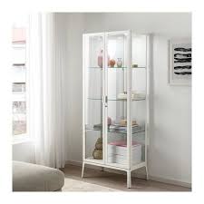 Milsbo Vitrinskap Vit 73x175 Cm Ikea Glass Cabinet Doors Ikea Glass Cabinet Shelves