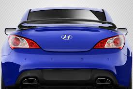 This hyundai genesis coupe remake body kit is a minimal design, utilizing oem front bumper and sideskirts, it doesn't take away from the original line. Carbon Fiber Wing Spoiler Body Kit For 2014 Hyundai Genesis 2dr 2010 2016 Hyundai Genesis Coupe 2dr Carbon Creations Sqx Rear Wing Spoiler 1 Piece Xsv