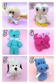 Nounours En Serviette Towel Animals Washcloth Crafts Diy Baby Stuff