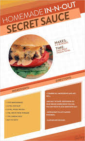 Get The Recipe For In N Out S Awesome Secret Burger Sauce Burger Sauce Recipes Food