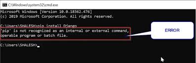 Navigate your command line to the location of python's script directory, and type the following Pip Is Not Recognized As An Internal Or External Command