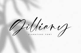 Stardust script typeface stardust script is another handwriting font that employs the calligraphic style to create a lyrical and charming type. Gilliany Signature Font 527820 Script Font Bundles In 2020 Signature Fonts Brush Font Uppercase And Lowercase Letters