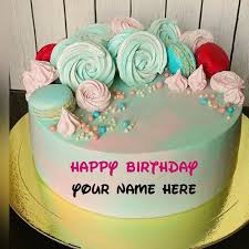 Name Editor 18th Happy Birthday Cake With Name And Photo Edit Software Butter Cream Birthday Cake With Name For Friend Cake Name Birthday Cake For Father Colorful Birthday Cake