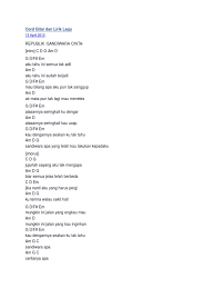 D/f# g d/f# em kau dengannya, seakan ku tak tahu. Cord Gitar Dan Lirik Lagu Sandiwara Cinta Docx