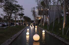 The Green Isle A Sustainable Restaurant In Kaohsiung Taiwan Livegreenblog Interior Design Institute Restaurant Concept Landscape Lighting