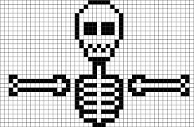 Skeleton Pixel Art Pixel Art Pixel Art Grid Pixel