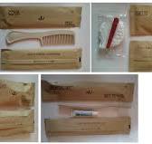 Amenities brand "Bioplastics by RH" in recycled paper bag