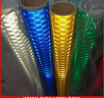 High Visibility PVC Self Adhesive Reflective Vinyl Film for Road Sign Safety