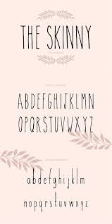 The Skinny Font Fonts Handwriting Alphabet Skinny Fonts Lettering Fonts