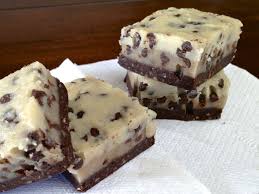 Raw No Bake Chocolate Chip Cookie Dough Brownie Recipe Chocolate Chip Cookie Dough Food Dessert Recipes
