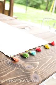 Diy Tassel Table Runner Homemade Ginger Table Runner Diy Crochet Table Runner Diy Table Runner Wedding