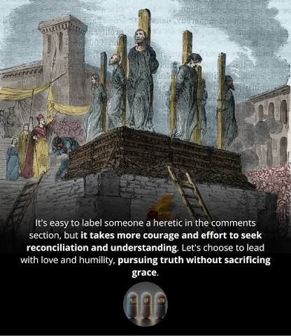 A heretic isn't someone you just disagree with. It's someone who has  knowingly and persistently rejected core Christian beliefs. Let's focus on  reconciliation over condemnation, seeking unity instead of division.  #ChristianUnity #GraceAndTruth #