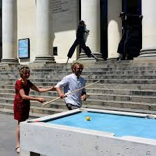 An Architect In France Has Designed A Concrete Pool Table For Public Spaces Concrete Pool Public Space Pool Table